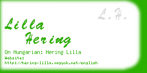 lilla hering business card